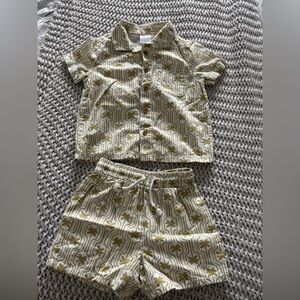 Kids Set with Leaf Print